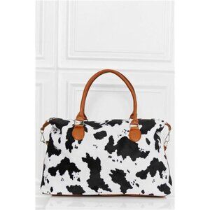 Animal Print Brushed Weekender Bag